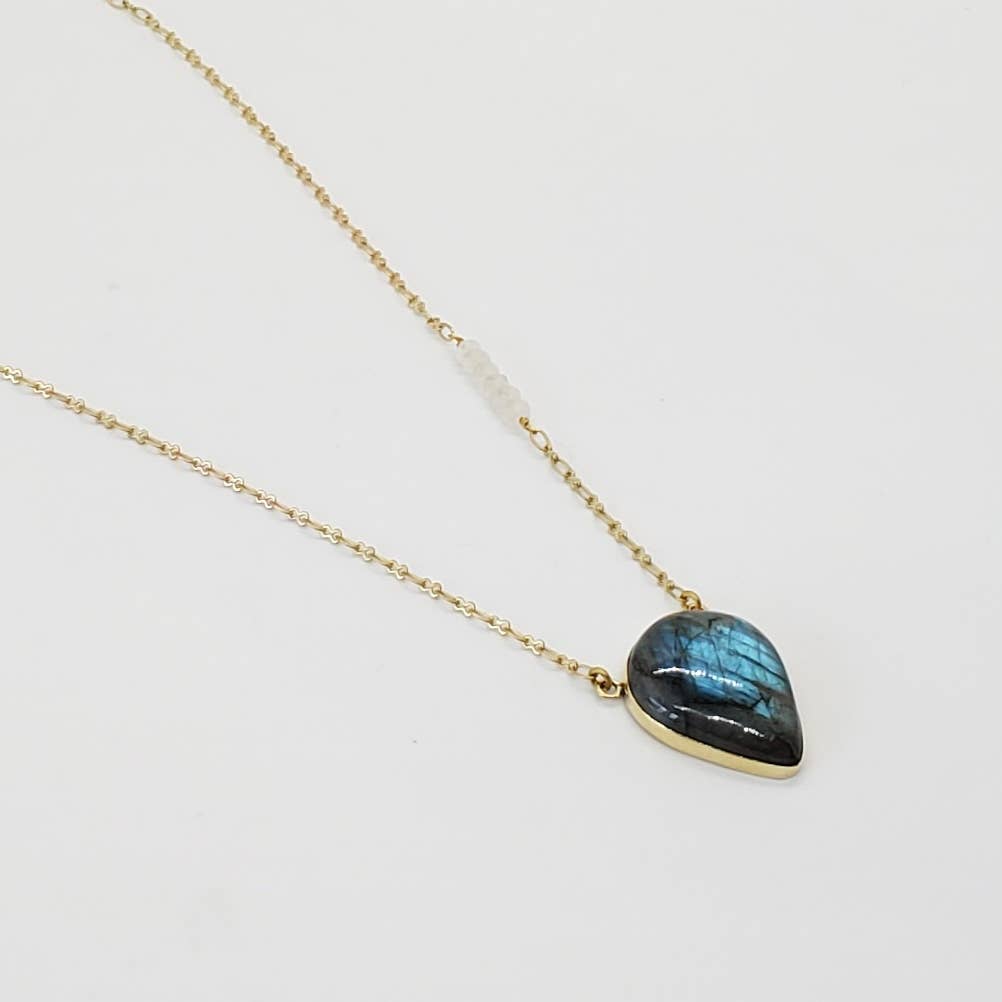 Labradorite Aura Necklace - BP047