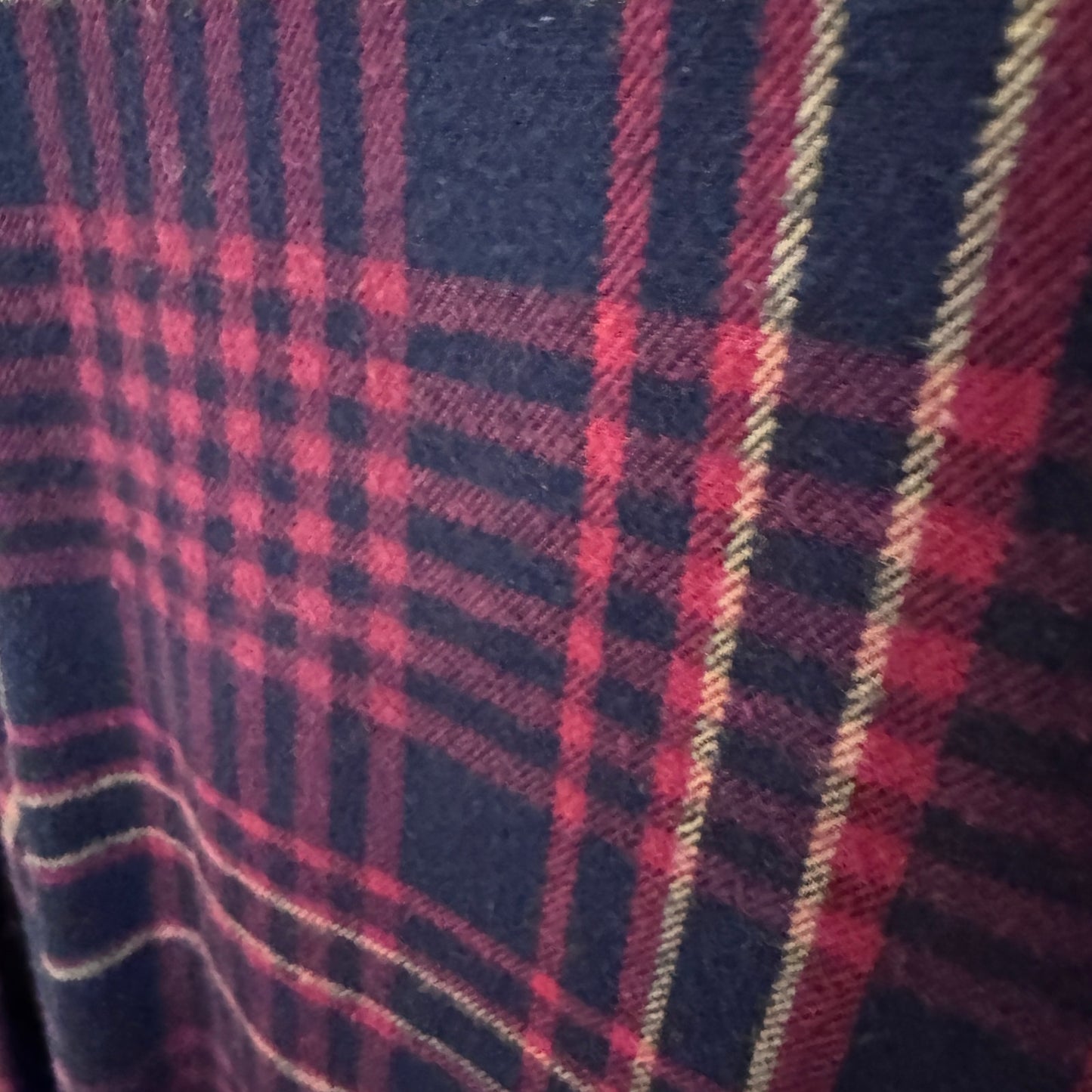 Vintage 1990s Ralph Lauren Flannel Cotton Soft Heavy M Blair Men's Plaid Red