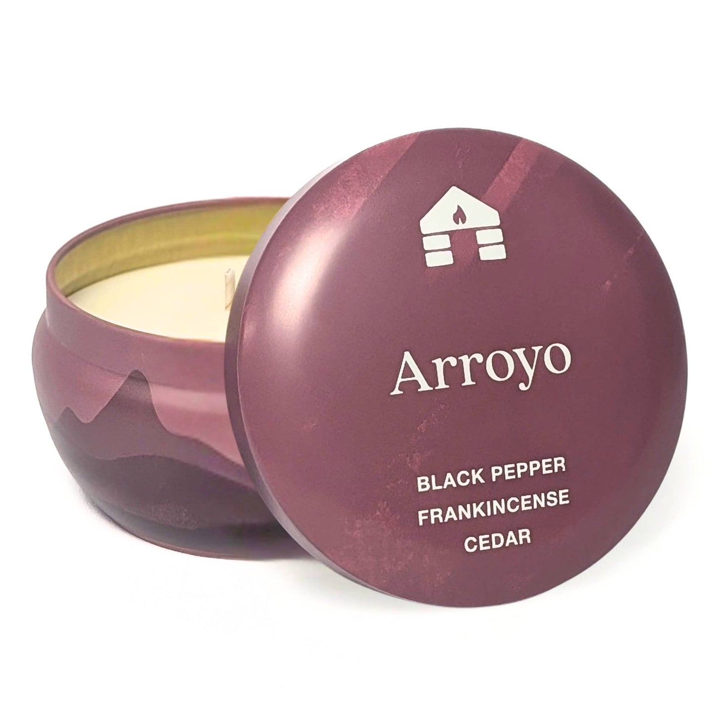 Arroyo Amber  Scented Candle - Bluecorn Aromática - 8oz Tin