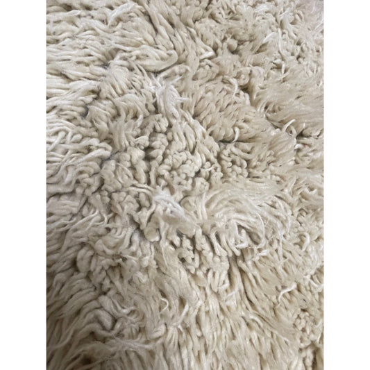 Vtg Shepherd's Rug Flokati Rug 100% Wool Alexander Stefas MCM Greek 55”x75”