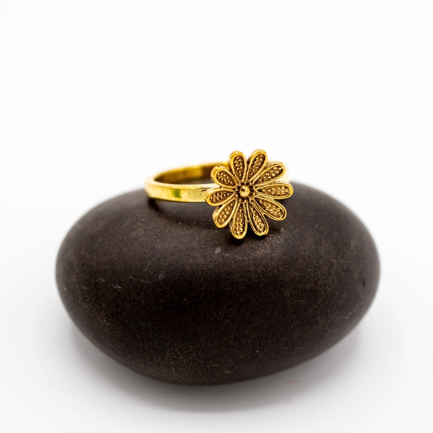 Brass Blossom Ring
