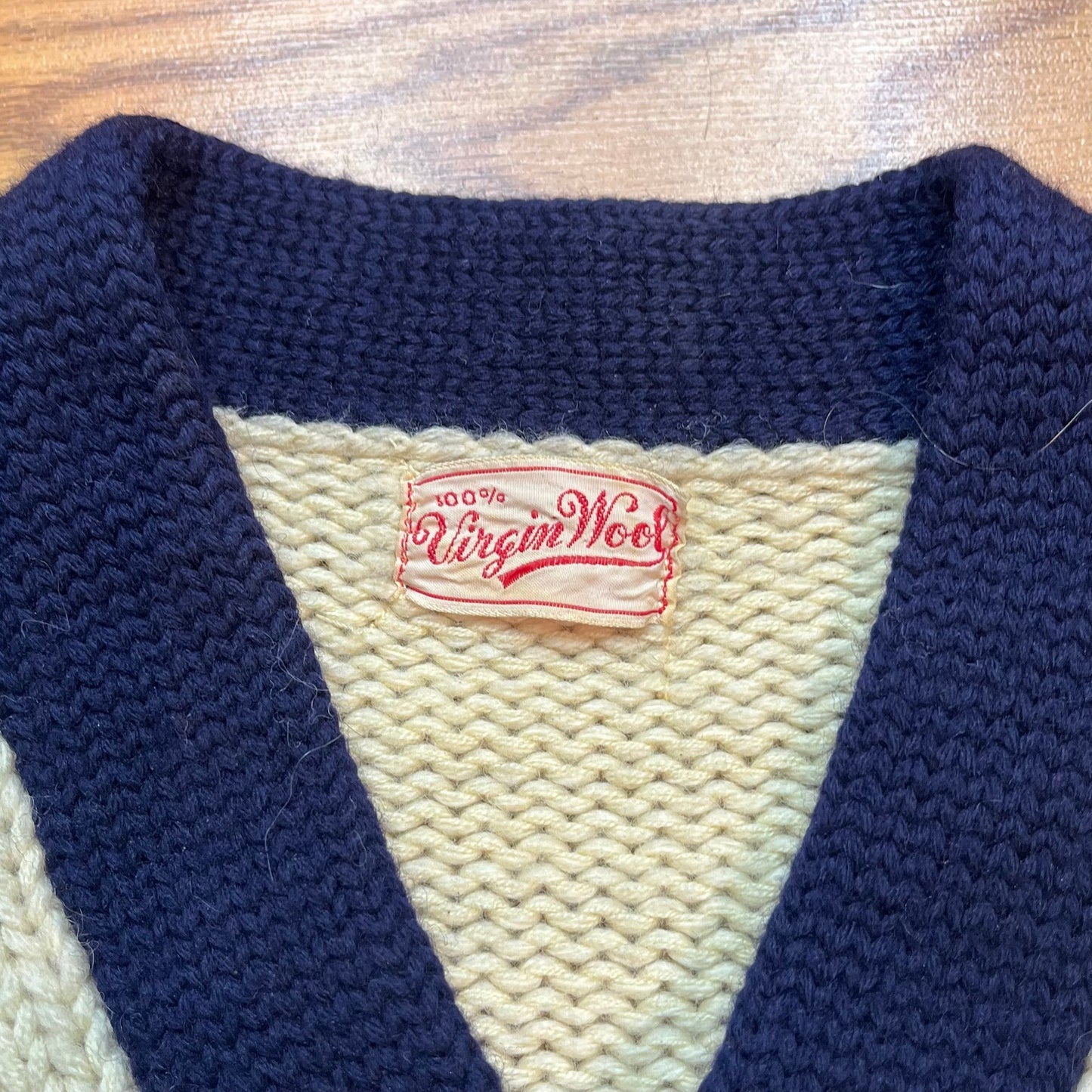 Vtg 1950s Virgin Wool Letterman Sweater Chenille E Patch Collegiate Ivy Men's L
