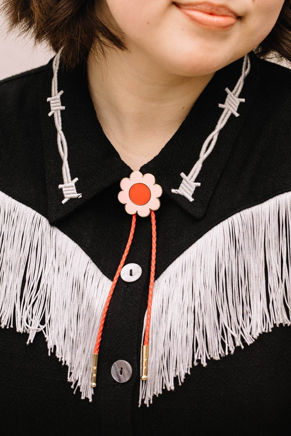 Big Daisy Bolo Tie