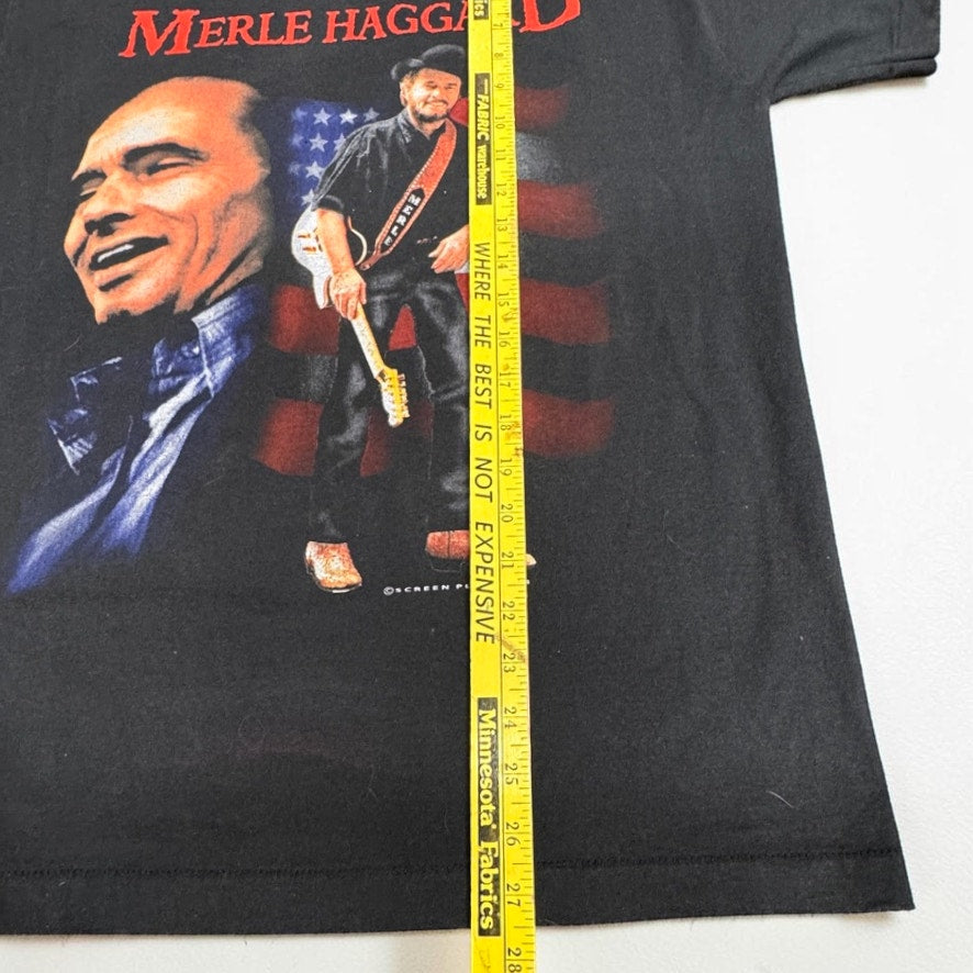 Vintage Tour T-Shirt Merle Haggard The Legend Continues Men's Medium Single St