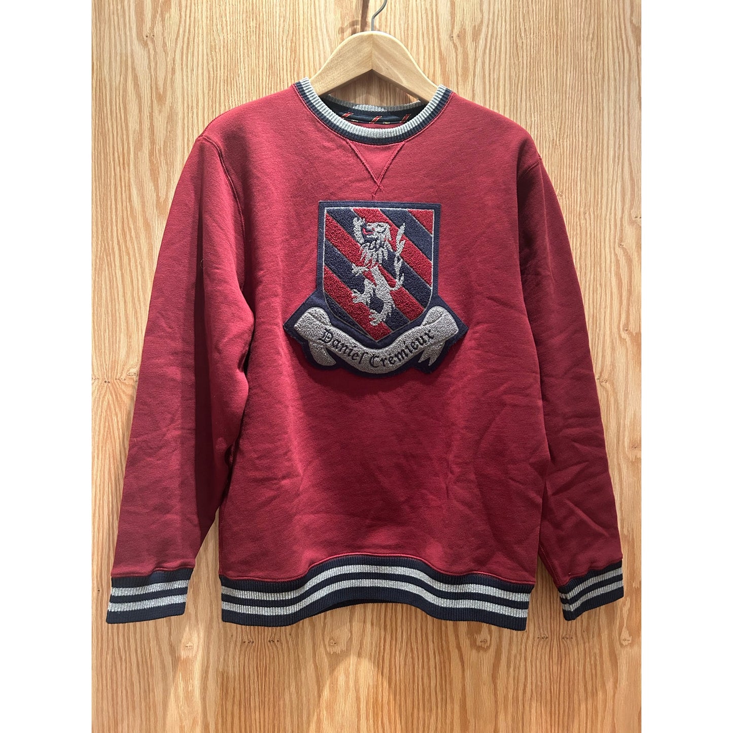 Vintage 1990s Cremieux Red Sweatshirt Mens Large Crewneck Embroidered Shield
