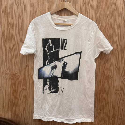 Vintage U2 The Joshua Tree Tour Tee Shirt 1987 Size Large USA Made Screen Stars