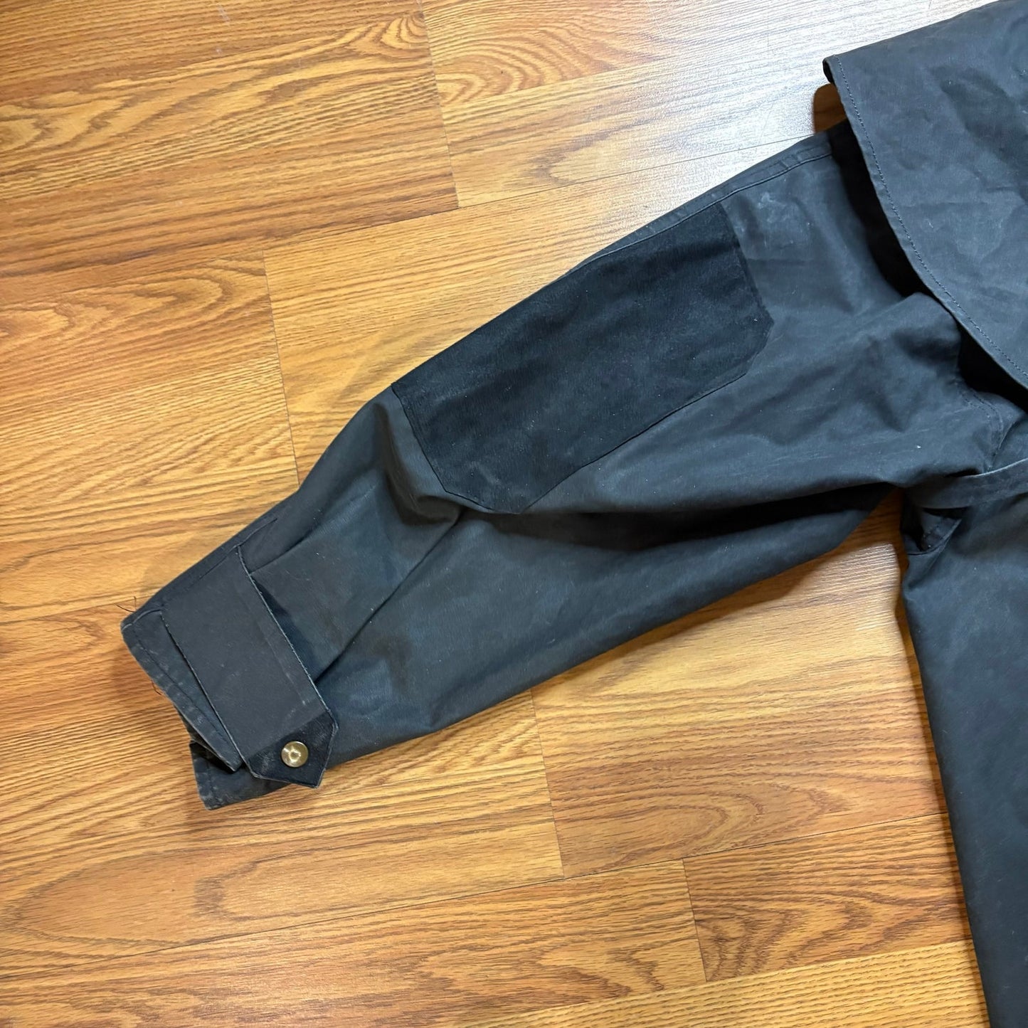 Vintage Outbound Australia Waxed Cotton Oilskin Field Jacket Storm Cape XL