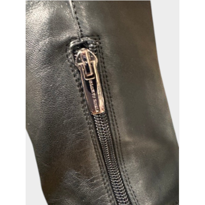 Vince Camuto OTK Over The Knee Leather Boots Black Women's 8