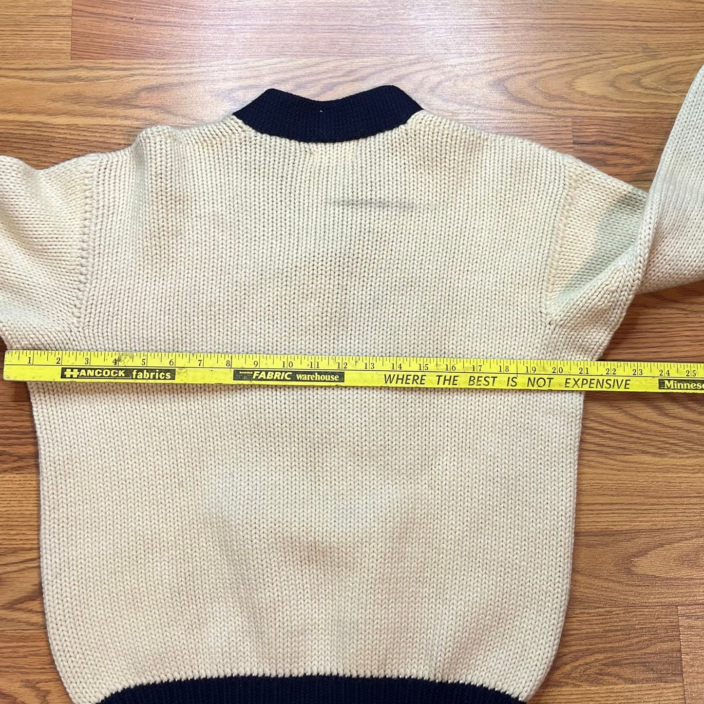 Vtg 1950s Virgin Wool Letterman Sweater Chenille E Patch Collegiate Ivy Men's L