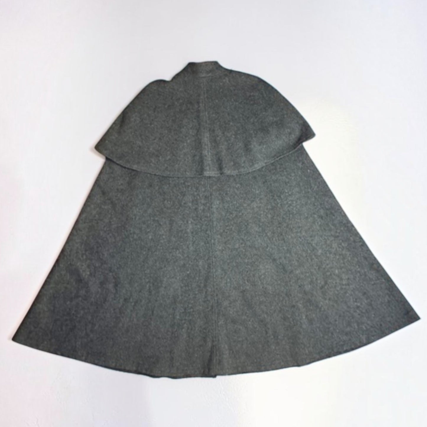 Vintage Authentic Tyrolean Trachten Austrian Loden Cape One Size Green Wool