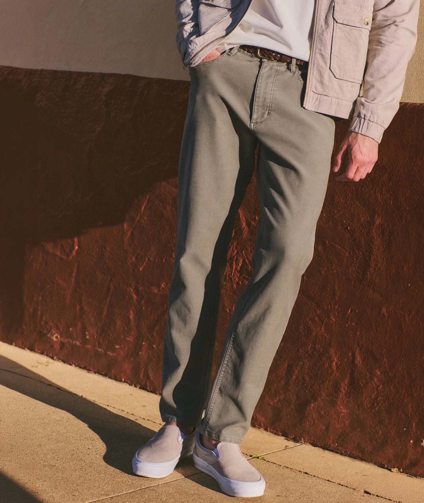 5 Pocket Flex Terry Slim Straight Pant - MST GoodsMarine Layer