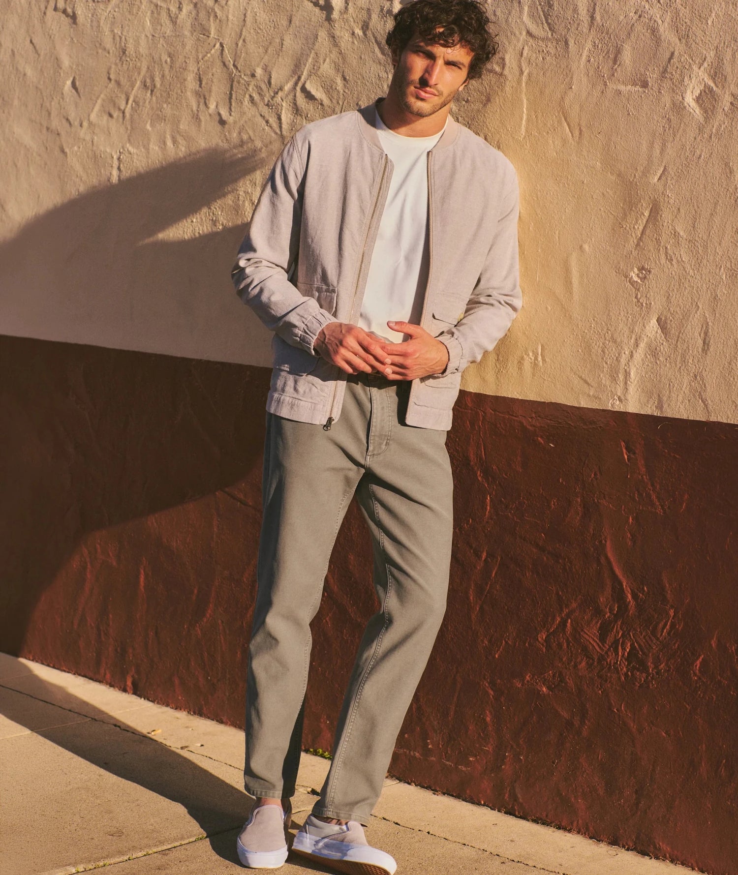 5 Pocket Flex Terry Slim Straight Pant - MST GoodsMarine Layer
