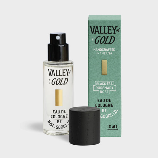 Valley of Gold Eau De Cologne 10ml | Unisex | Rose & Earth
