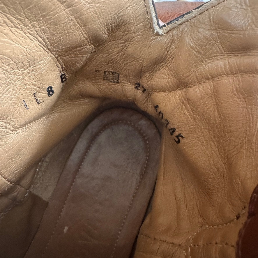 TECOVAS The Penny Roper Western Leather Bootie Women's Brown Leather 8B