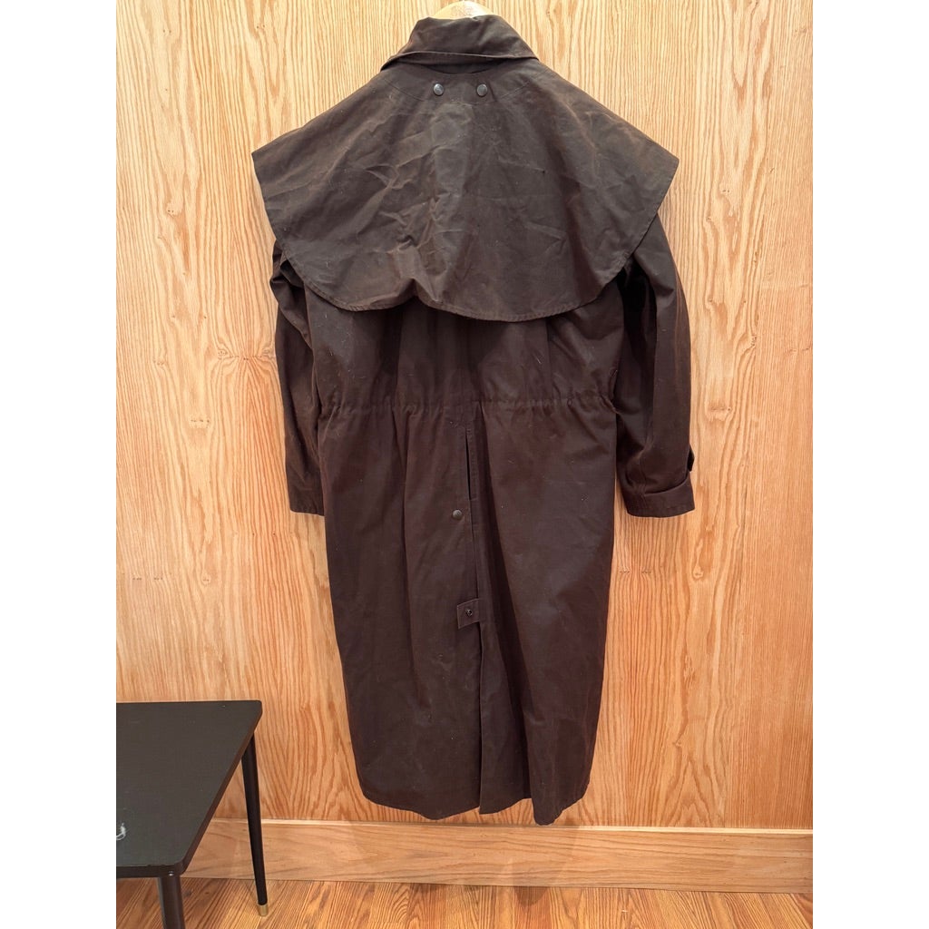 Vintage Australian Outback CO Outback Oilskins Brown Cotton Small