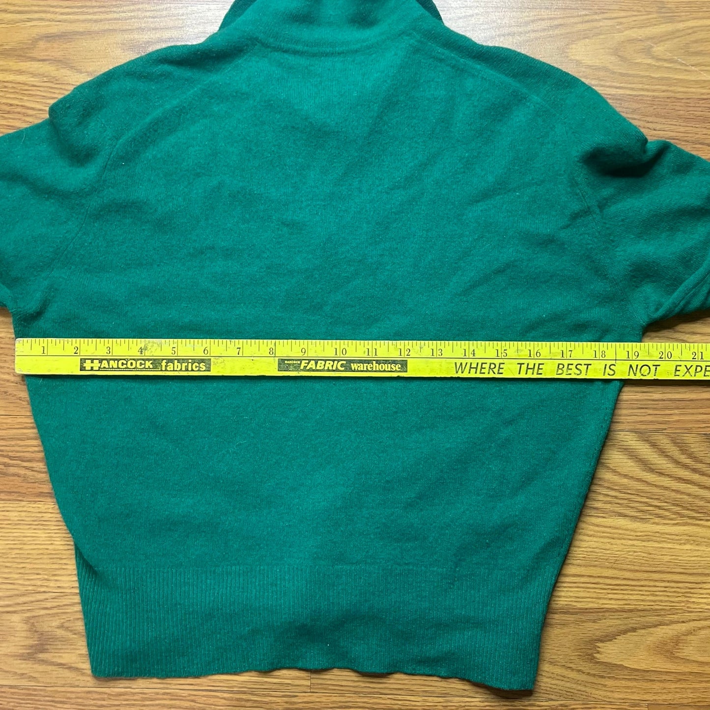 Vintage Ermileur Canterbury Green Lace Up Wool Sweater Women's M Mod Ivy Preppy
