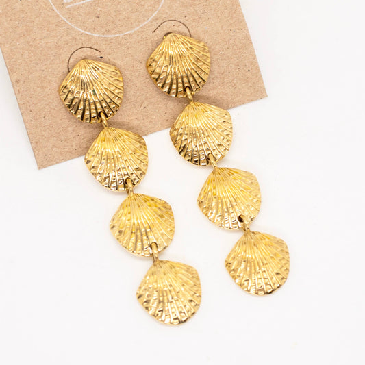 Brass Shell Earrings