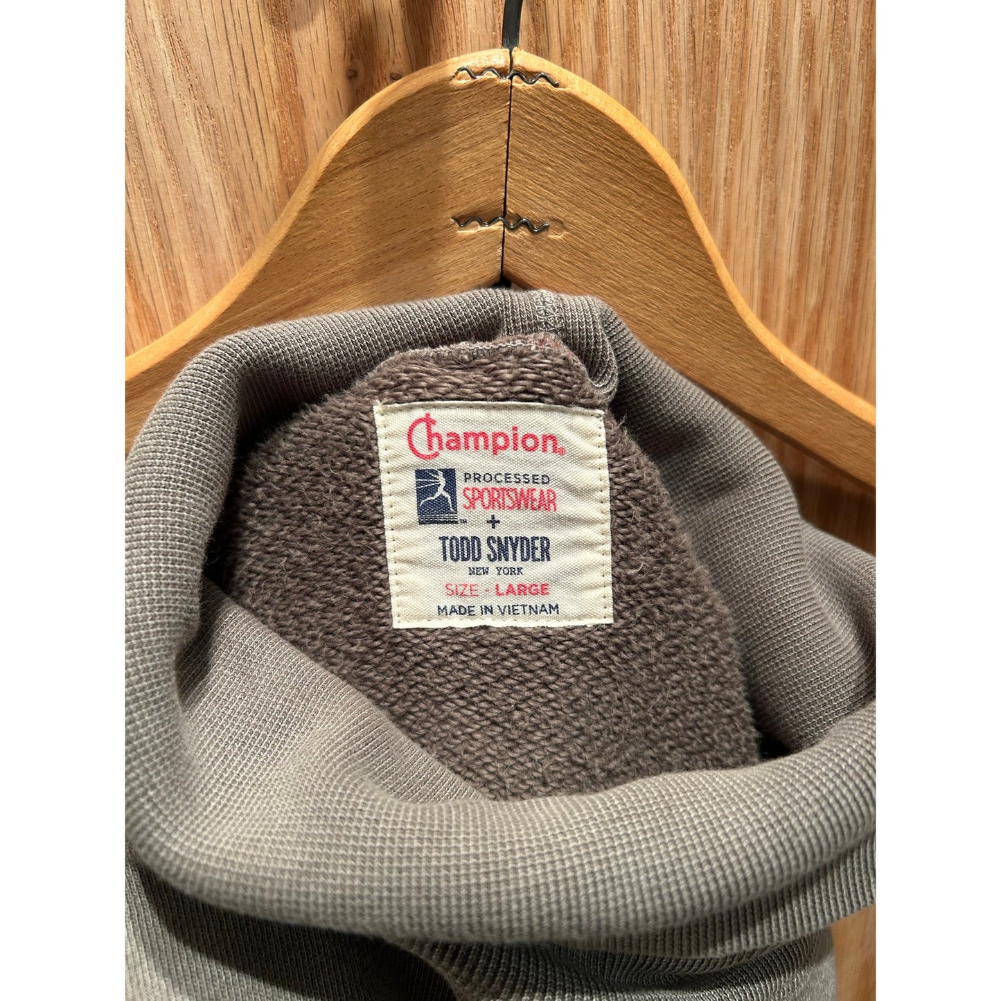 Champion x Todd Snyder Turtleneck Sweatshirt Army Green Men's Med Equivalent