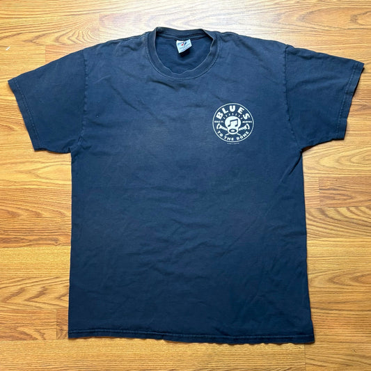 Blues To The Bone Memphis Beale St Graphic T Shirt Mens Large Double Sided Music Tee
