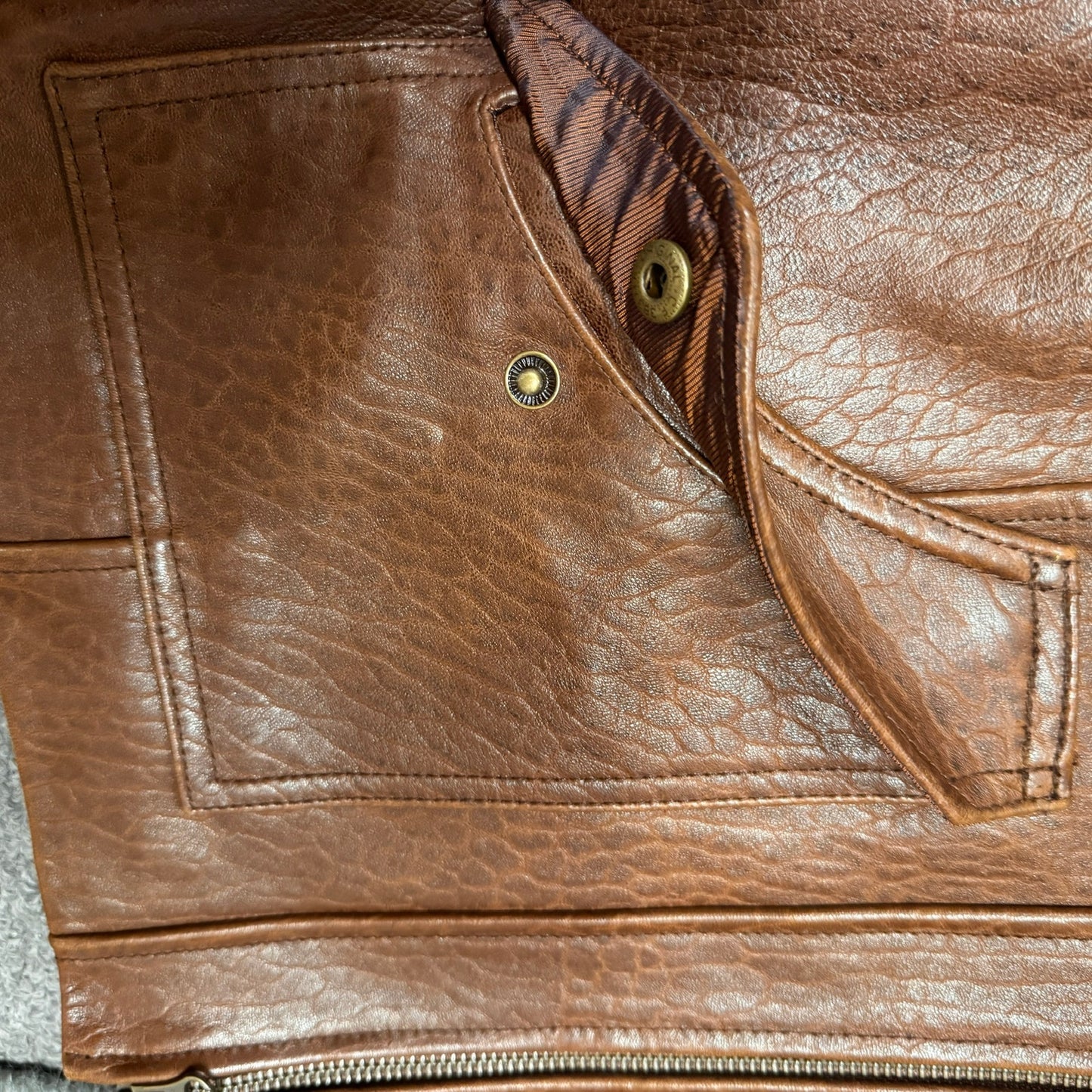 Isabella Bird Leather Jacket Brown Women's Small Anthropologie Brown Excellent