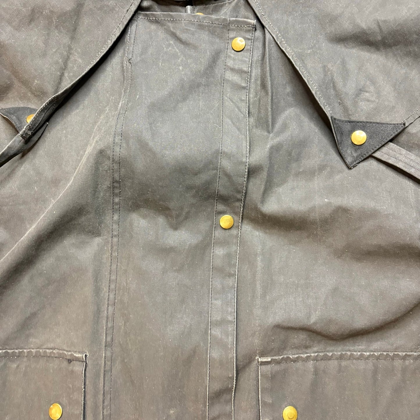 Vintage Outbound Australia Waxed Cotton Oilskin Field Jacket Storm Cape XL
