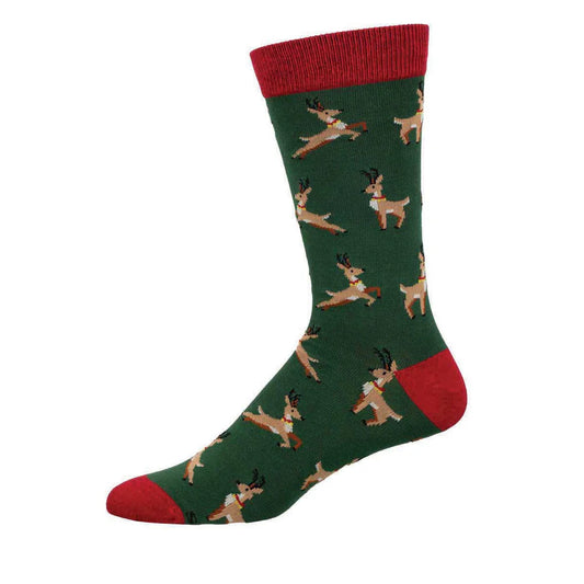 Leaping Reindeer Socks