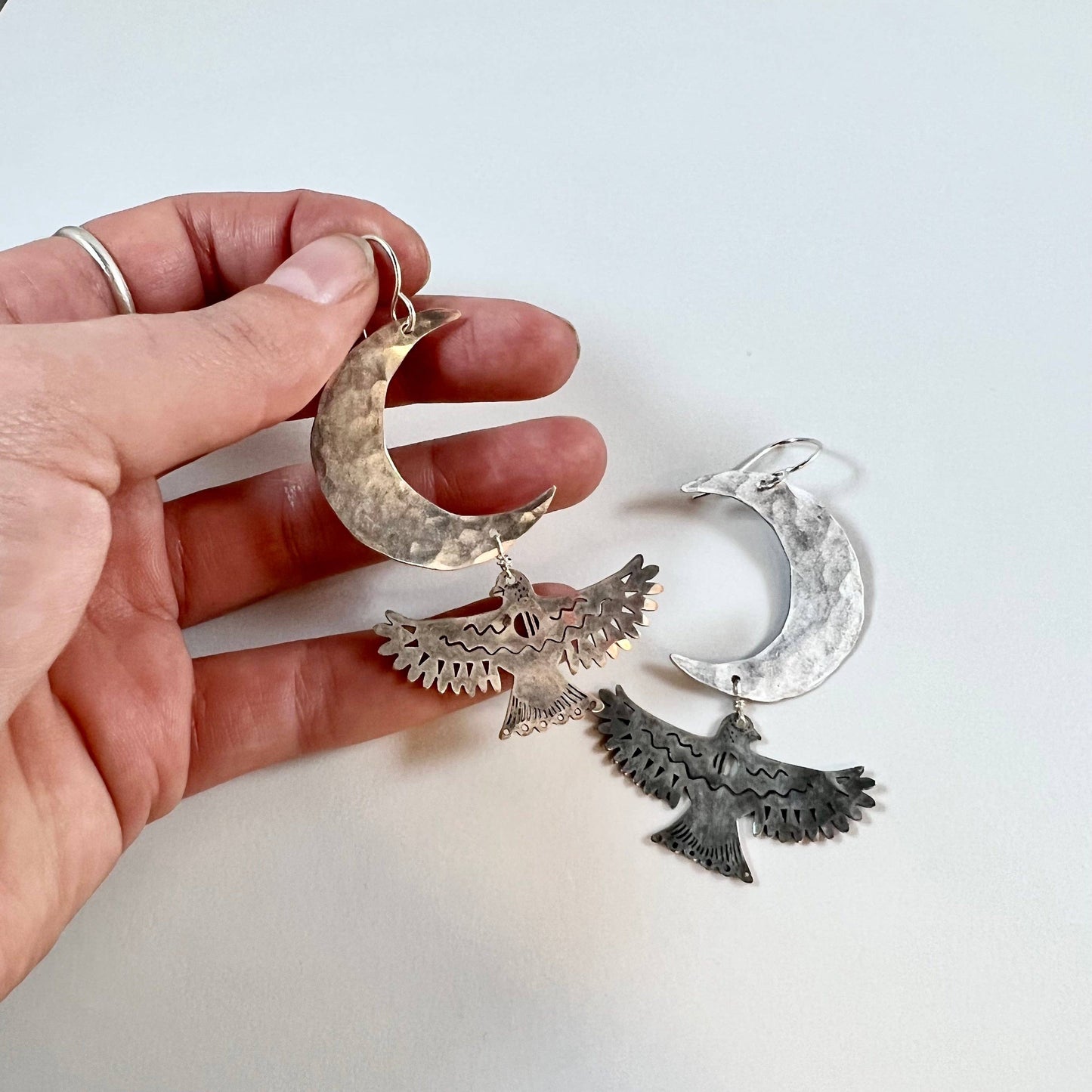 Handmade Night Wing Earrings