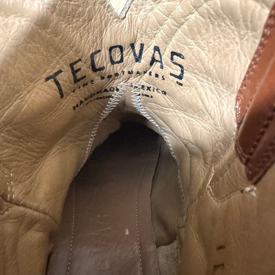 TECOVAS The Penny Roper Western Leather Bootie Women's Brown Leather 8B