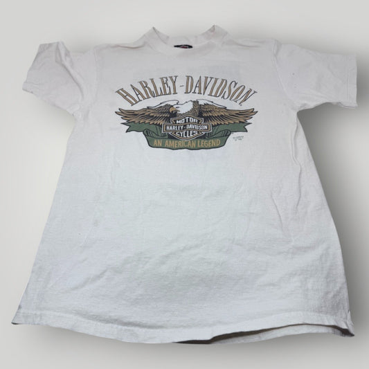 Vintage Top Harley Davidson Berlin 3D Emblem 1990s T-shirt Eagle Harley Korso Sm