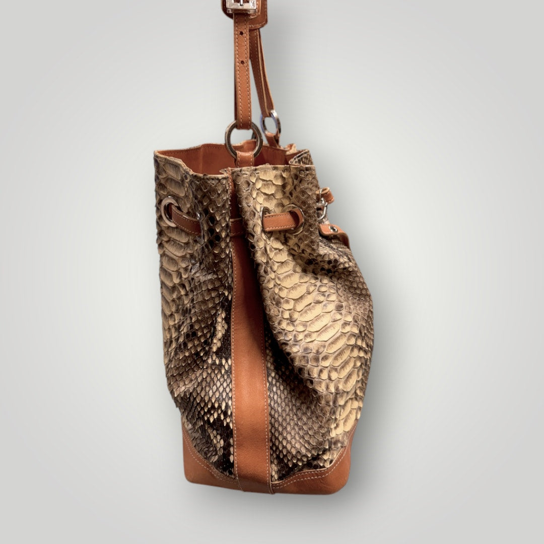 PRINCESS BEA AUERSPERG Genuine Snakeskin and Leather Bag Leather Lined