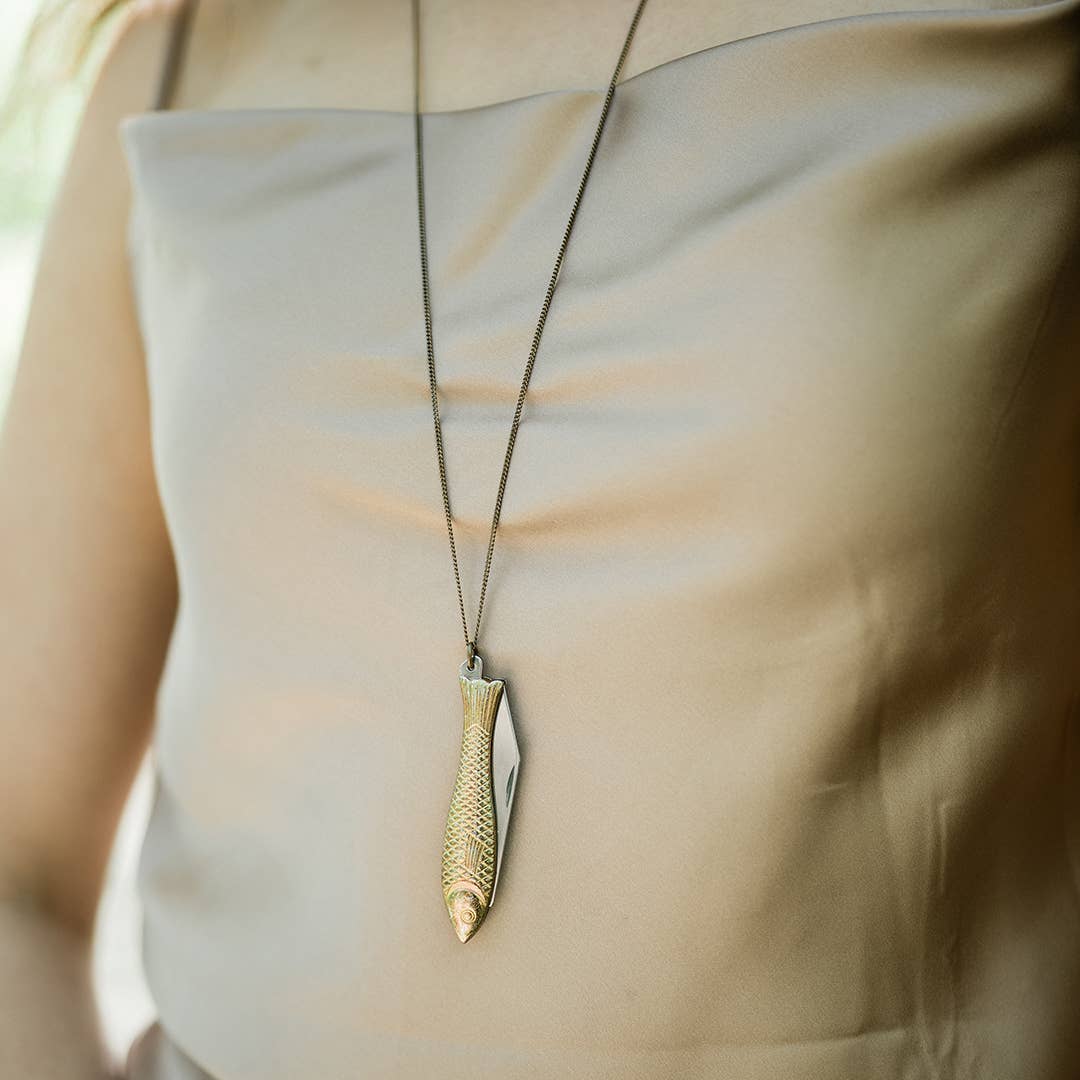 Fish Knife Necklace