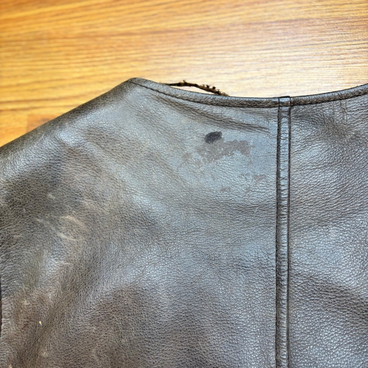Vintage 1990s Banana Republic Leather Vest Brown Mens XL Western Biker USA