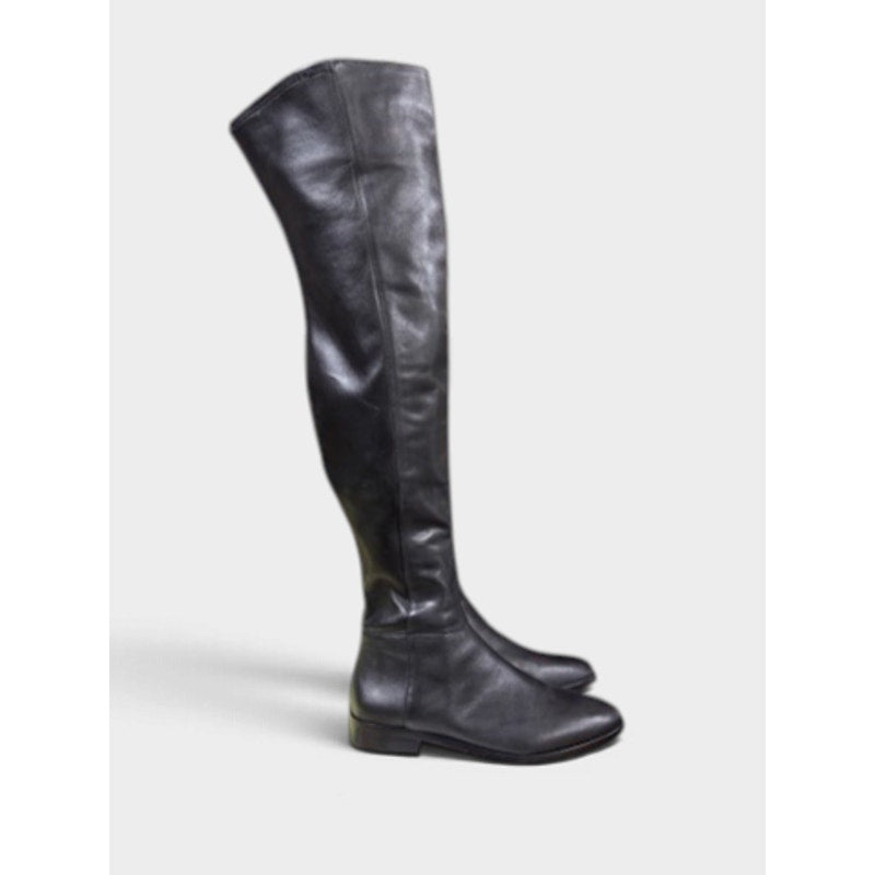Vince Camuto OTK Over The Knee Leather Boots Black Women's 8