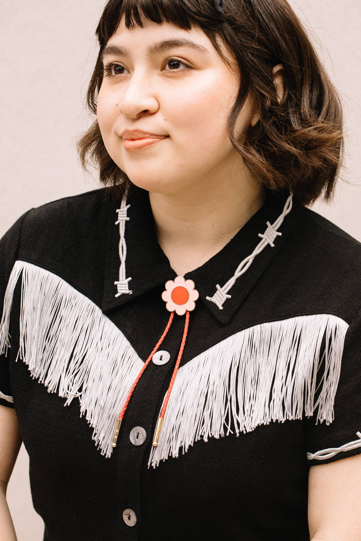 Big Daisy Bolo Tie