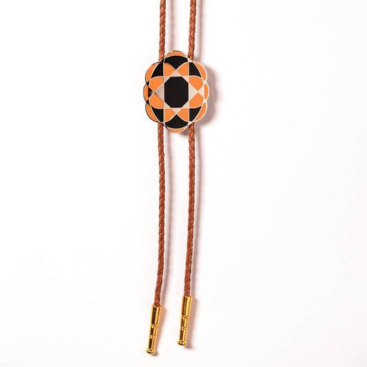 Quilt Cameo Bolo Tie