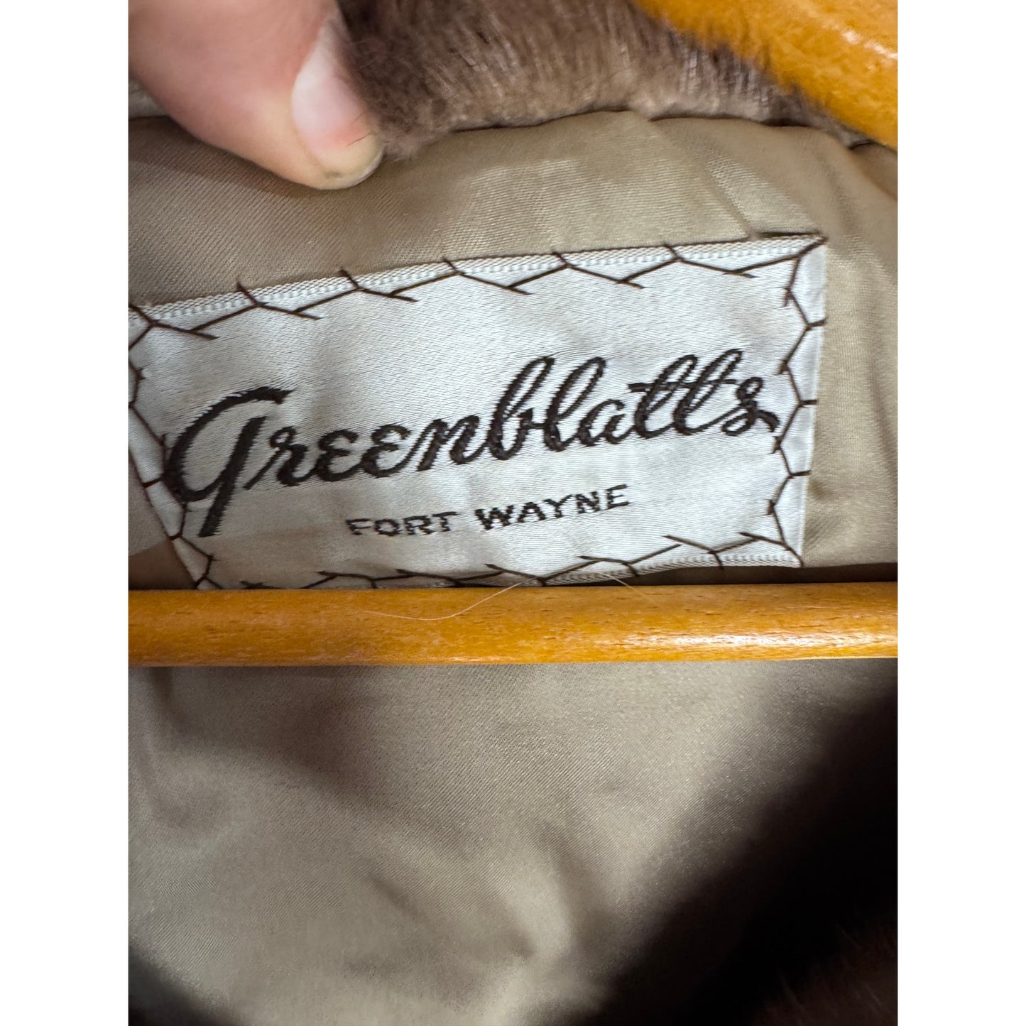 Vintage Fur Mink Coat Zip Off Botton Convertible 1960s Medium Women Greenblatts