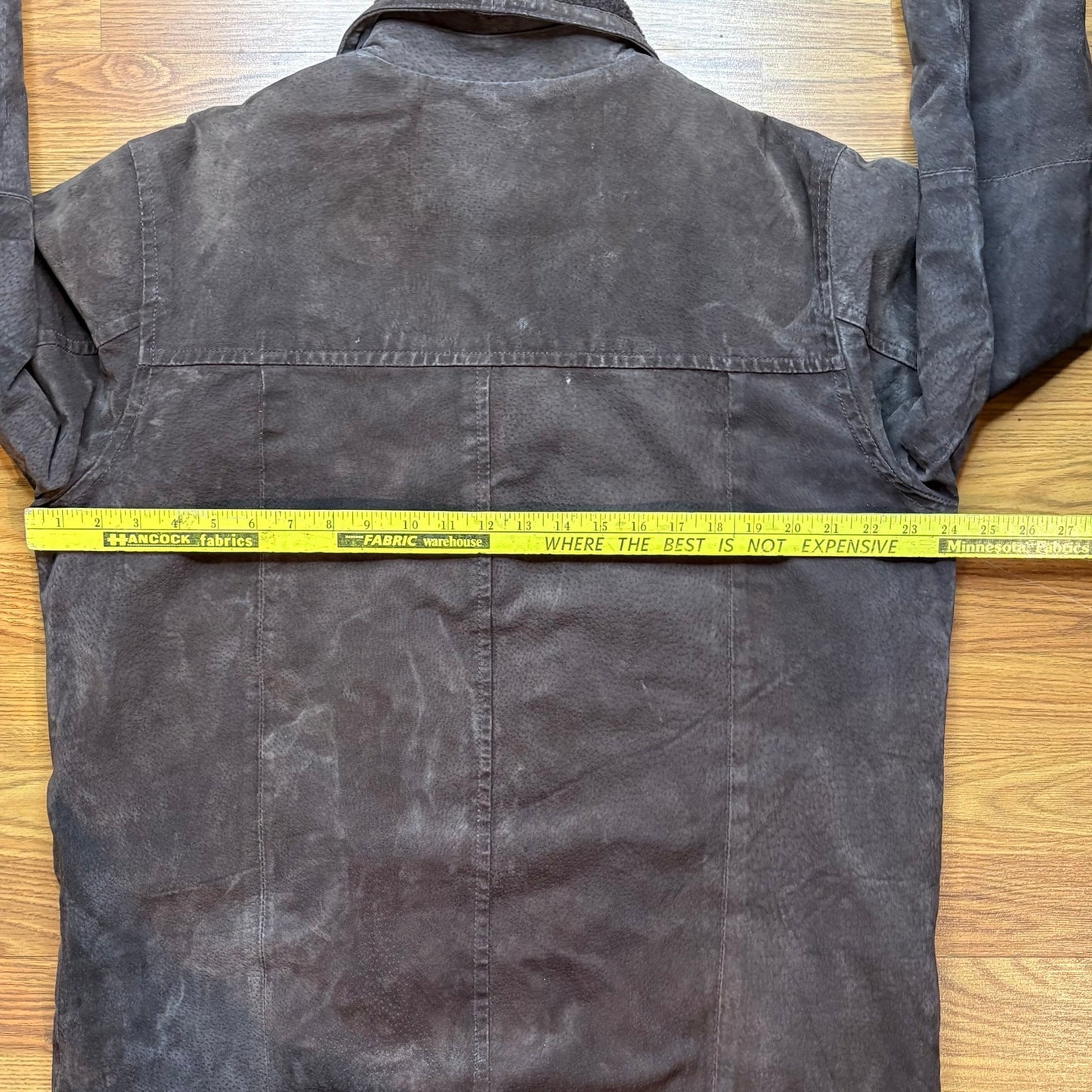Vintage D'Carlo Suede Leather Jacket Sherpa Lined Brown Men's Large