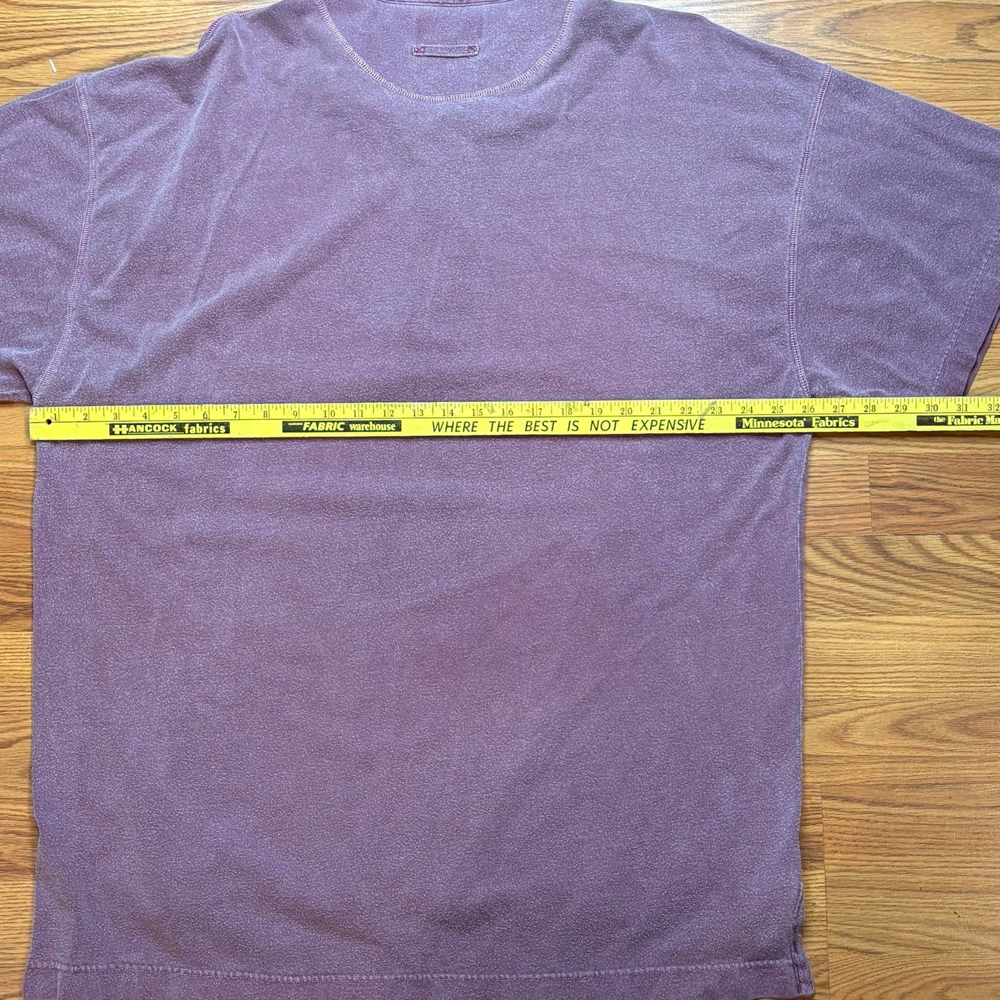 Vintage Y2K Abercrombie & Fitch Garment Dyed Purple Polo Shirt Mens XL Tall Fade