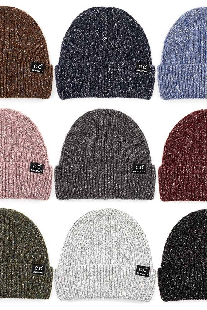 C.C Ribbed Wool Blend Beanie