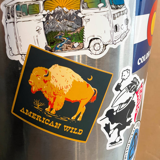 American Wild Bison Sticker