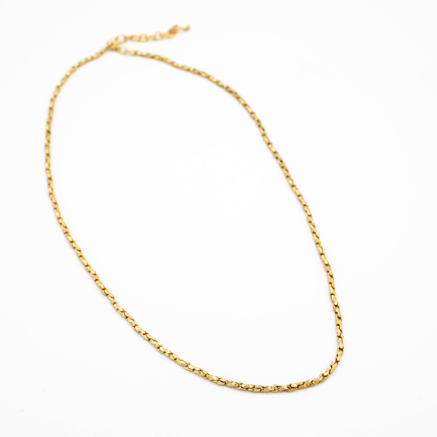 Textured C Link Brass Chain - Anti Tarnish