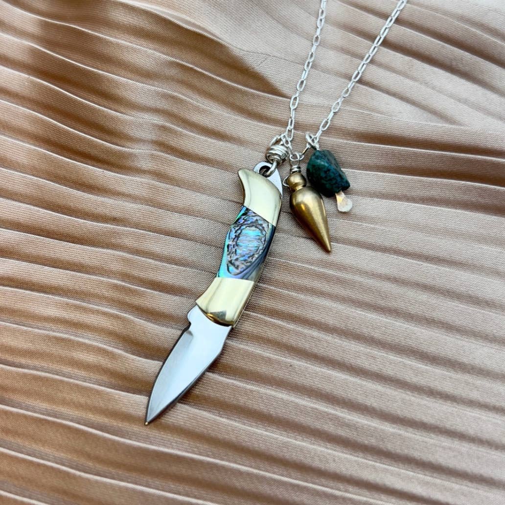 Handmade Billie Jr. Necklace (Abalone)