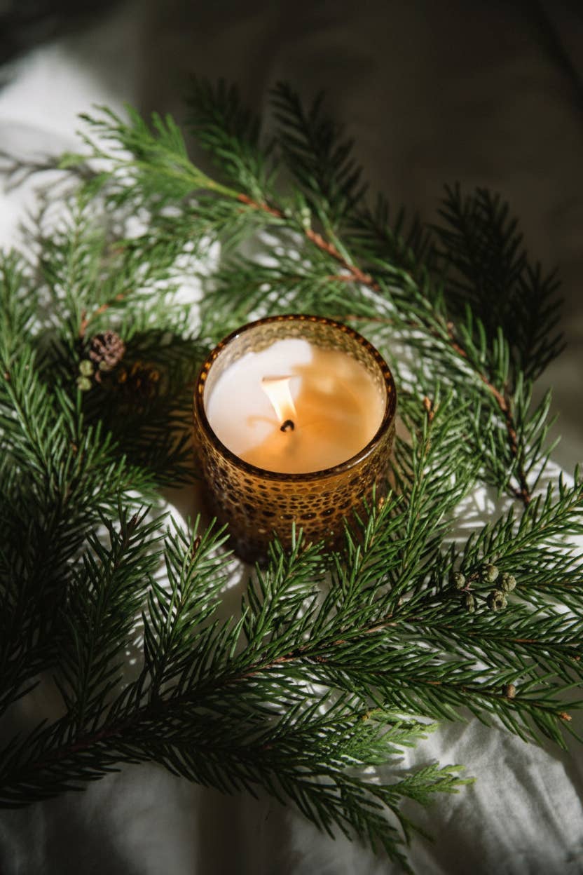 Ponderosa Pine Candle — Pine & Fir Needle Essential Oils