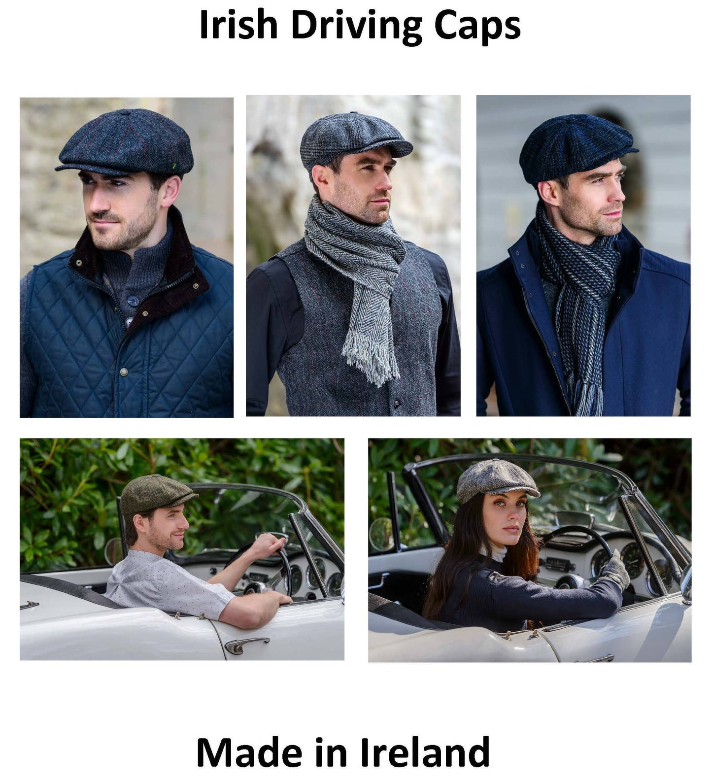 Driving Flat Cap - Made in Ireland