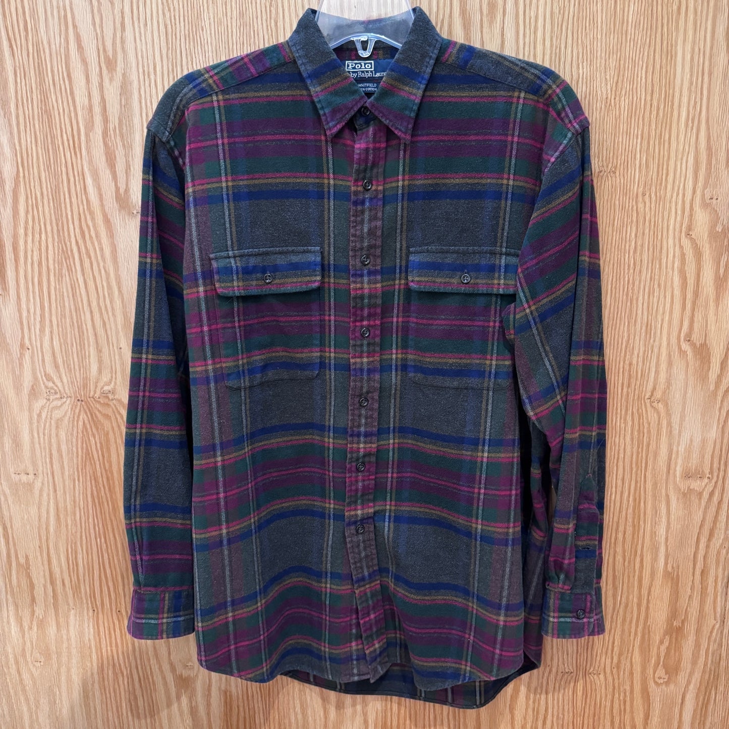Vintage 1990s Polo Ralph Lauren Flannel Cotton Soft Heavy M