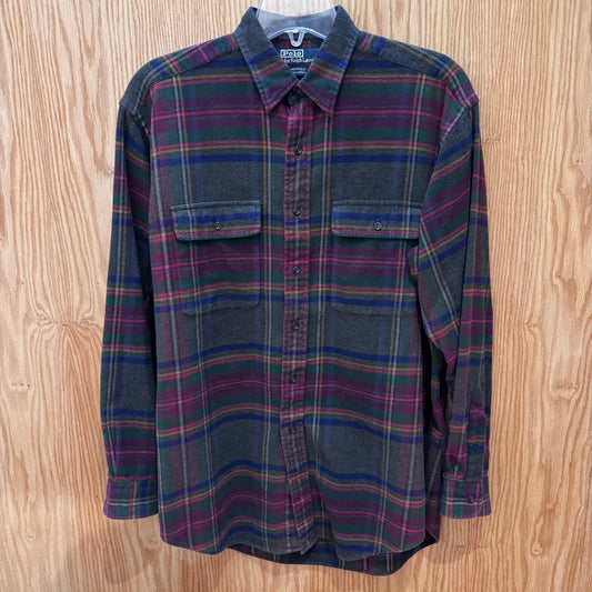 Vintage 1990s Polo Ralph Lauren Flannel Cotton Soft Heavy M