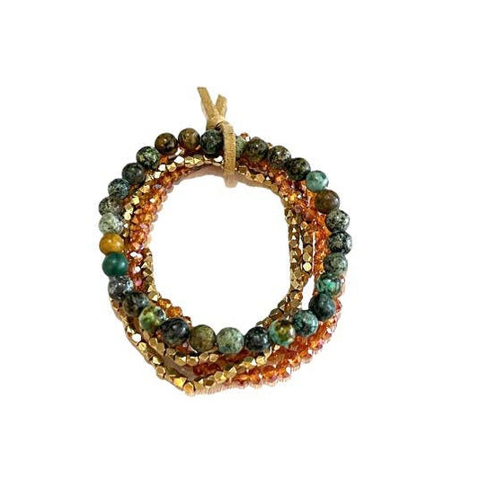 Turquoise Copper Bracelet Stack