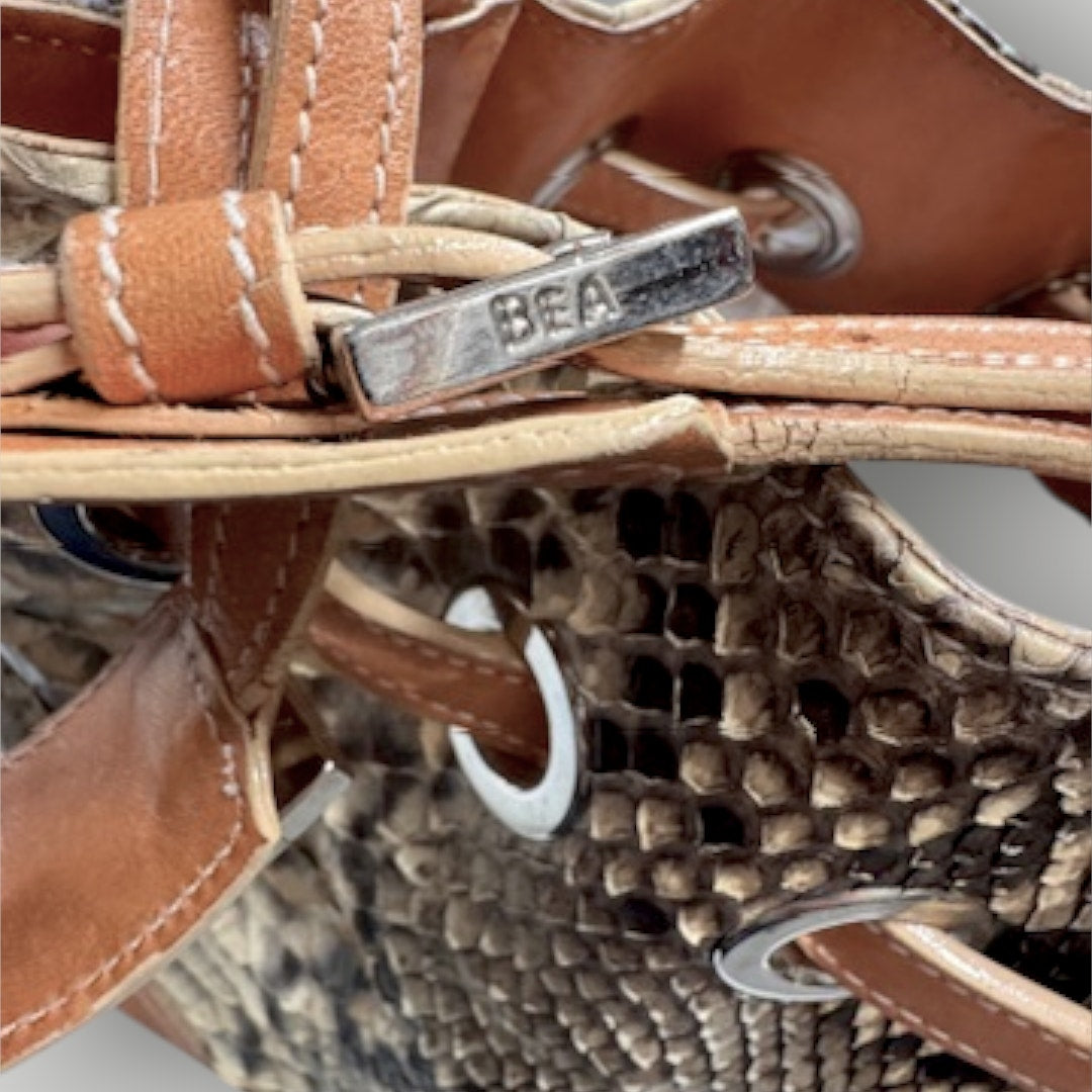 PRINCESS BEA AUERSPERG Genuine Snakeskin and Leather Bag Leather Lined