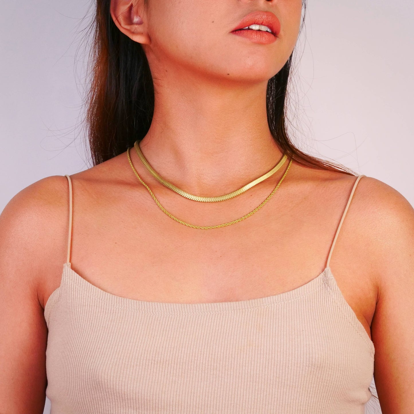 Decorated Brass Slink Chain - Anti Tarnish