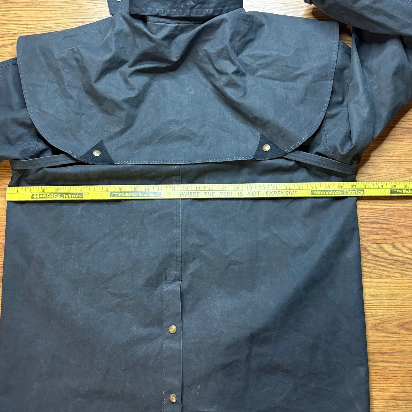 Vintage Outbound Australia Waxed Cotton Oilskin Field Jacket Storm Cape XL